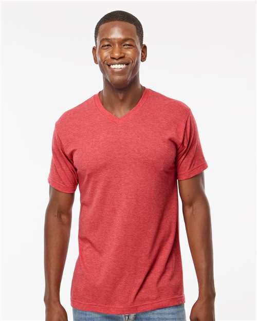 M&O Deluxe Blend V-Neck T-Shirt 3543