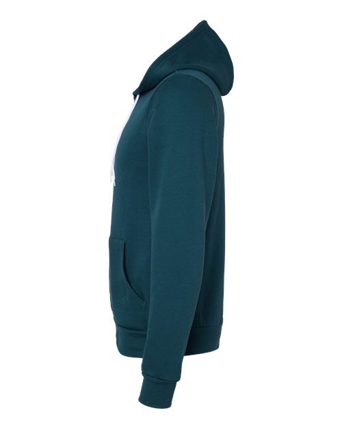 BELLA + CANVAS Unisex Sponge Fleece Full-Zip Hoodie Sweatshirt 3739