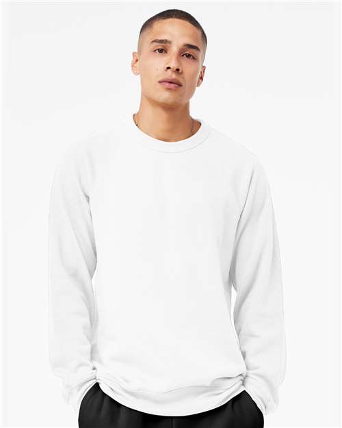 BELLA + CANVAS Unisex Sponge Fleece Raglan Crewneck Sweatshirt 3901