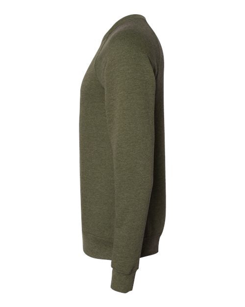 BELLA + CANVAS Unisex Sponge Fleece Raglan Crewneck Sweatshirt 3901