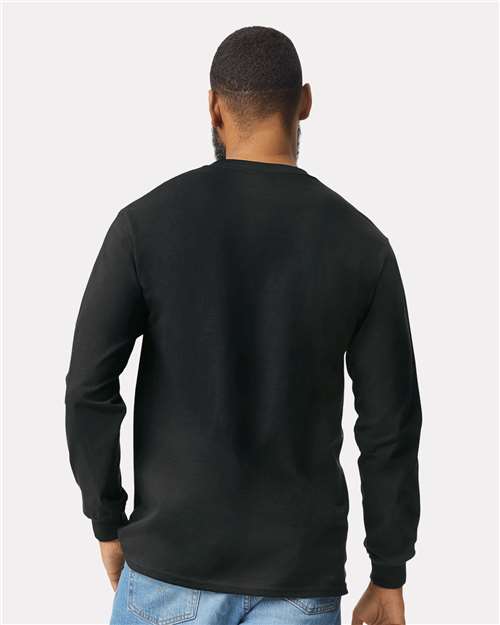 Gildan Unisex Ultra Cotton® Long Sleeve Pocket T-Shirt 2410