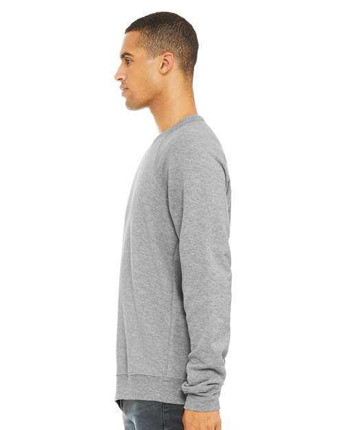 BELLA + CANVAS Unisex Sponge Fleece Raglan Crewneck Sweatshirt 3901