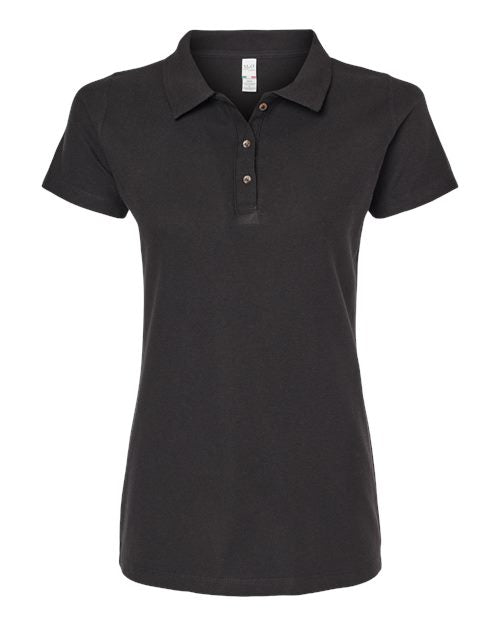 M&O Women's Ringspun Pique Polo 7600